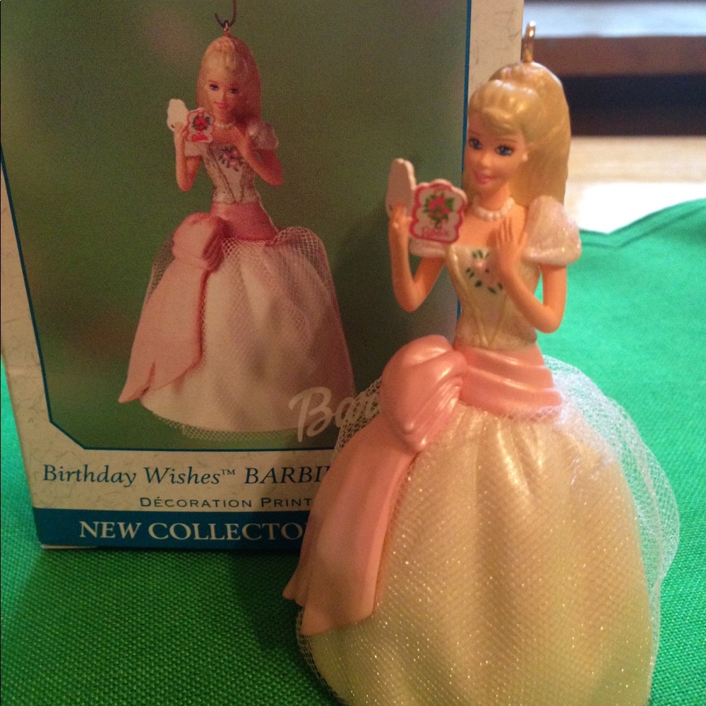 Hallmark/ Barbie Ornament " Birthday Wishes "